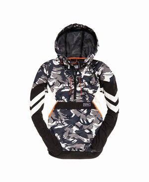 Superdry Jared Overhead Férfi Kabát Camo | TNZQU7582